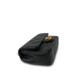 Black Caviar Quilted Mini Sweetheart Single Flap Bag Aged GHW - Image 12