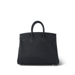 Birkin 25 Bleu Nuit / Bleu De Nord Togo Palladium Plated W Stamp - Image 13