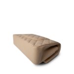 Beige Lambskin Quilted Classic Flap Medium Gold Hardware - Image 10