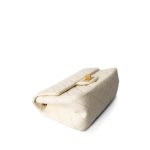 Ivory Aged Calfskin Quilted Mini Reissue Flap Aged Gold Hardware - Image 9