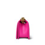 24C Pink Caviar Chevron Quilted Boy Bag Small Aged Gold Hardware m - Image 3