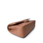 21P Caramel Lambskin Quilted Classic Flap Medium LGHW - Image 6