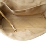 Gold Crumpled Calfskin Small XXL Travel Flap Bag Light Gold Hardware - Image 10