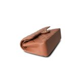 22S Caramel Lambskin Quilted Small Classic Flap Light Gold Hardware - Image 5