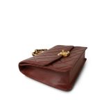 24A Brown Caviar Quilted Large Single Flap Aged Gold Hardware - Image 7
