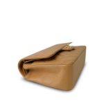 Beige Caviar Quilted Classic Flap Medium Light Gold Hardware - Image 5