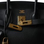Birkin 30 Black Ardennes Gold Plated [D] Stamp - Image 5