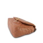 21K Caramel Lambskin Quilted 19 Flap Small MHW - Image 11