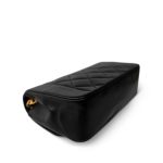 Black Lambskin Quilted Diana Flap Small Gold Hardware - Image 6