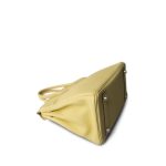 Birkin 25 Jaune Poussin Togo Palladium Plated Z Stamp - Image 15