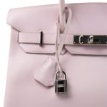 Birkin 30 Rose Dragee Swift Gold Plated K Square Stamp - Image 20