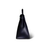 Kelly Sellier 28 Navy Box Calfskin Gold Plated (Z) Stamp - Image 4