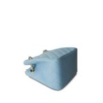 22S Light Blue Caviar Quilted Mini Bucket Bag Light Gold Hardware - Image 7