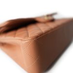 21P Caramel Lambskin Quilted Classic Flap Small LGHW - Image 17
