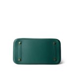 Birkin 30 Malachite Togo Gold Plated T Stamp - Image 13