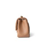 18S Beige Caviar Quilted Mini Square Flap Light Gold Hardware - Image 2