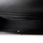 Black Caviar Quilted Boy Bag Old Medium Ruthenium Hardware - Image 11