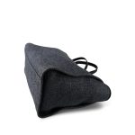 21S Navy/Black Raffia/Tweed Quilted Deauville Tote Large Light Gold Hardware - Image 10