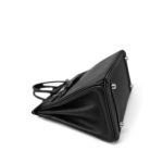 Birkin 25 Black Epsom Palladium Plated M Square Stamp - Image 18