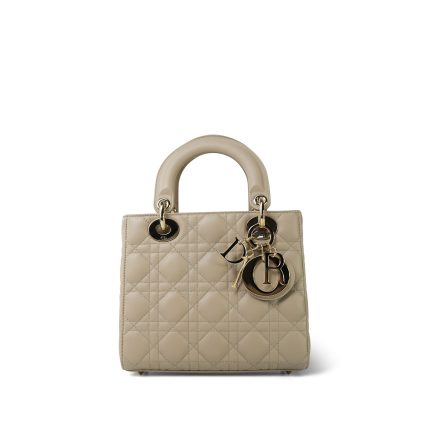 Christian Dior My ABC Lady Dior Light Beige Cannage Lambskin Small