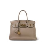 Birkin 30 Gris T Togo Gold Plated P Square Stamp