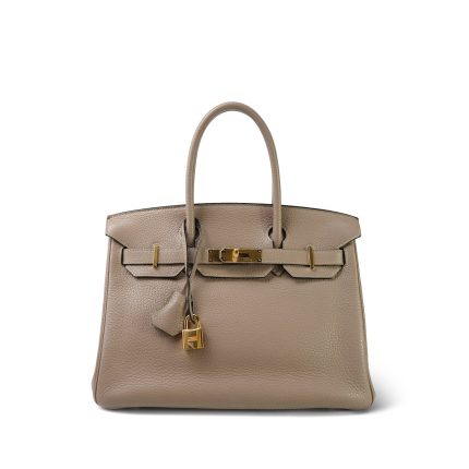 Birkin 30 Gris T Togo Gold Plated P Square Stamp