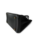 Birkin 30 Black Noir Ardennes Gold Plated (Z) Circle Stamp - Image 9