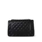 Black Caviar Quilted Jumbo Classic Flap SHW - Image 4