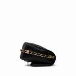 23B Black Lambskin Quilted Mini Square Chain Around Flap Aged Gold Hardware - Image 5
