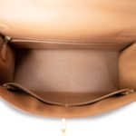 Kelly 28 Sellier Naturel Courchevel Gold Plated [A] Stamp - Image 8