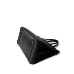 Birkin 35 Black Box Calfskin Palladium Plated F Square Stamp - Image 7