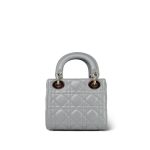 Opaline Gray Pearlescent Cannage Lambskin - Image 5
