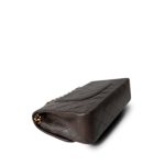 Brown Lambskin Quilted Classic Flap Medium Gold Hardware - Image 9