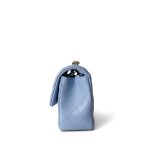 21C Sky Blue Lambskin Quilted Single Flap Mini Rectangular Light Gold Hardware - Image 2