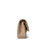 Beige Lambskin Quilted Classic Flap Medium Gold Hardware - Image 5