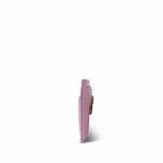 22S Pink Lambskin Quilted 19 Card Holder SHW - Image 7