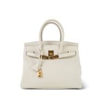 Birkin 30 Craie Veau Togo Gold Plated C Stamp - Image 3