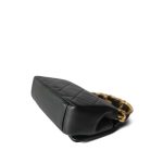 Black Lambskin Quilted Entwined Mini Single Flap Aged Hardware - Image 8