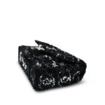 23B Black/Silver Sequins Logo Single Flap Bag - Image 5