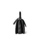 Black Lambskin Quilted Small Trendy CC Light Gold Hardware - Image 4