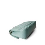 Tiffany Blue Caviar Quilted Classic Flap Small Light Gold Hardware - Image 7