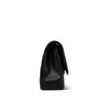 Black Caviar Quilted Jumbo Classic Flap Silver Hardware - Image 4