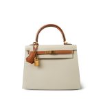 Kelly Sellier 25 Bi-Color Horseshoe (HSS) Craie/Gold Epsom Gold Plated Y Stamp - Image 5