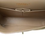 21S Iridescent Dark Beige Classic Flap Medium LGHW - Image 13