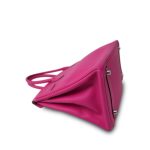 Birkin 30 (Candy Model) Rose Tyrien / Rubis Veau Epsom Leather Palladium Plated P Square Stamp - Image 13