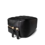 22C Black Caviar Quilted Cosmetic Pouch LGHW - Image 7