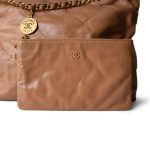 Caramel Calfskin Quilted 22 Hobo Bag Medium Aged Gold Hardware - Image 16