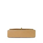 Beige Lambskin Quilted Classic Flap Medium GHW - Image 5