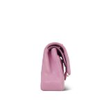 22S Pink Caviar Quilted Medium Classic Flap Light Gold Hardware - Image 5