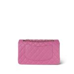 21P Pink Caviar Quilted Classic Flap Medium Light Gold Hardware. - Image 8
